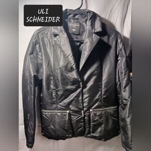 ULI SCHNEIDER Stars jacket coat womens size 10 medium EUC Great details!!